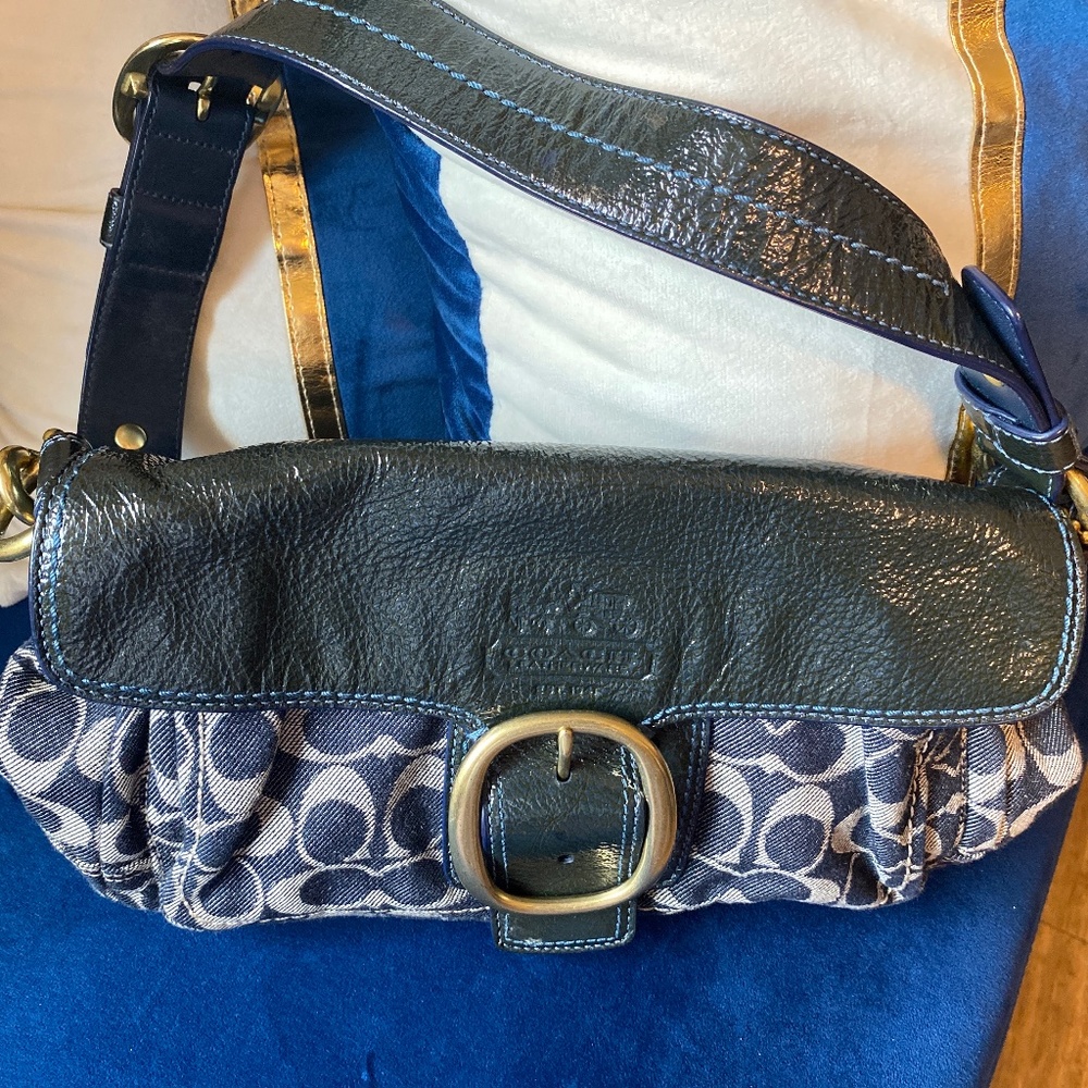 Authentic denim Coach Handbag